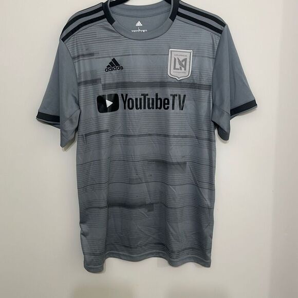 Adidas Gray Aeroready 2019 Los Angeles Football Club‎ Black History Month Jersey - Picture 1 of 8